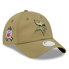Minnesota Vikings New Era Women's 2025 Salute to Service Pony Tail Adjustable Hat - Green - NFL