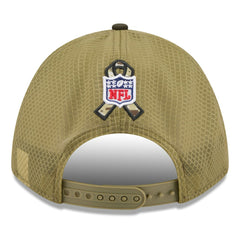 Kansas City Chiefs New Era Youth 2025 Salute to Service 9FORTY A-Frame Adjustable Hat - Green/Dark Green - NFL