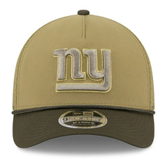 New York Giants New Era Youth 2025 Salute to Service 9FORTY A-Frame Adjustable Hat - Green/Dark Green - NFL
