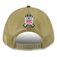 New York Giants New Era Youth 2025 Salute to Service 9FORTY A-Frame Adjustable Hat - Green/Dark Green - NFL