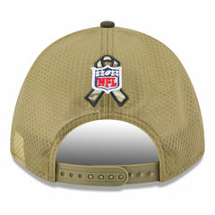 New York Jets New Era Youth 2025 Salute to Service 9FORTY A-Frame Adjustable Hat - Green/Dark Green - NFL