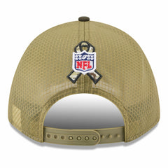 Houston Texans New Era Youth 2025 Salute to Service 9FORTY A-Frame Adjustable Hat - Green/Dark Green - NFL