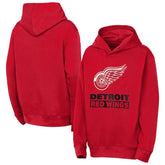 Detroit Red Wings Outerstuff Youth Back to Basics Hoodie - Red | NHL Clearance