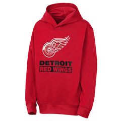 Detroit Red Wings Outerstuff Youth Back to Basics Hoodie - Red | NHL Clearance