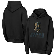 Vegas Golden Knights Outerstuff Youth Back to Basics Hoodie - Black | NHL Lifestyle