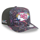 Kansas City Chiefs New Era 2025 NFL Crucial Catch A-Frame 9FIFTY Snapback Hat - Black - NFL