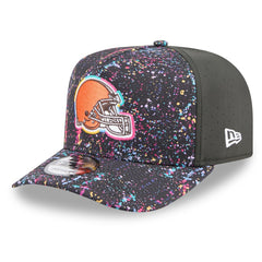 Cleveland Browns New Era 2025 NFL Crucial Catch A-Frame 9FIFTY Snapback Hat - Black - NFL