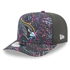 Arizona Cardinals New Era 2025 NFL Crucial Catch A-Frame 9FIFTY Snapback Hat - Black - NFL