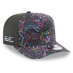 Detroit Lions New Era 2025 NFL Crucial Catch A-Frame 9FIFTY Snapback Hat - Black - NFL
