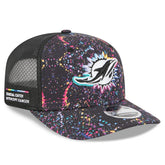 Miami Dolphins New Era 2025 NFL Crucial Catch 9SEVENTY Adjustable Hat - Black - NFL