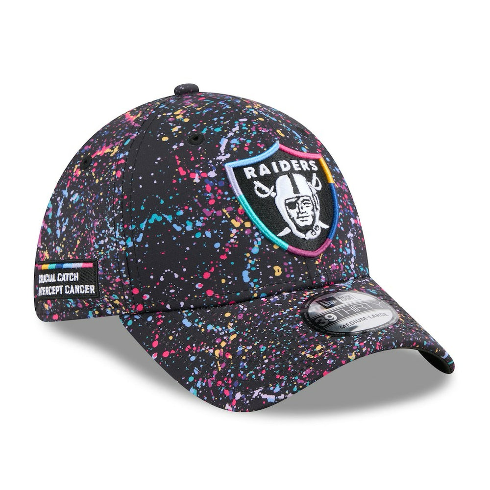 Las Vegas Raiders New Era 2025 NFL Crucial Catch 39THIRTY Flex Hat - Black - NFL