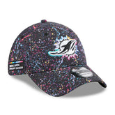Miami Dolphins New Era 2025 NFL Crucial Catch 39THIRTY Flex Hat - Black - NFL