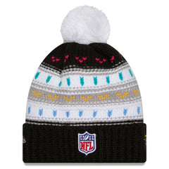 Cleveland Browns New Era Women's 2025 NFL Crucial Catch Cuffed Knit Hat with Pom - Black - NFL
