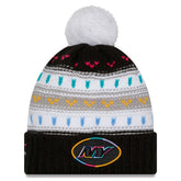 New York Jets New Era Women's 2025 NFL Crucial Catch Cuffed Knit Hat with Pom - Black - NFL
