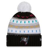 Tampa Bay Buccaneers New Era Women's 2025 NFL Crucial Catch Cuffed Knit Hat with Pom - Black - NFL