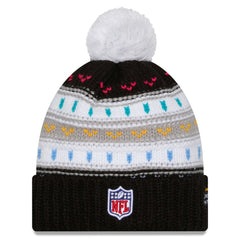 Tampa Bay Buccaneers New Era Women's 2025 NFL Crucial Catch Cuffed Knit Hat with Pom - Black - NFL