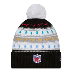 Los Angeles Rams New Era Women's 2025 NFL Crucial Catch Cuffed Knit Hat with Pom - Black - NFL