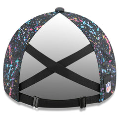 Minnesota Vikings New Era Women's 2025 NFL Crucial Catch Pony Tail Adjustable Hat - Black - NFL