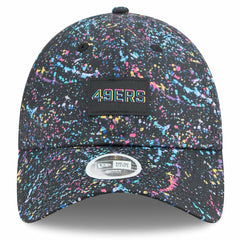 San Francisco 49ers New Era Women's 2025 NFL Crucial Catch Pony Tail Adjustable Hat - Black - NFL