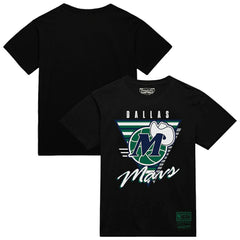 Mitchell & Ness Dallas Mavericks Worldwide Collection Tri-Logo T-Shirt Black