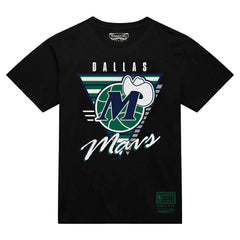 Mitchell & Ness Dallas Mavericks Worldwide Collection Tri-Logo T-Shirt Black