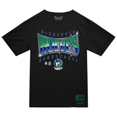 Mitchell & Ness Minnesota Timberwolves Worldwide Collection Glow Up T-Shirt Black
