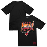 Mitchell & Ness Miami Heat Worldwide Collection Glow Up T-Shirt Black