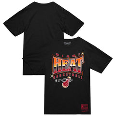 Mitchell & Ness Miami Heat Worldwide Collection Glow Up T-Shirt Black
