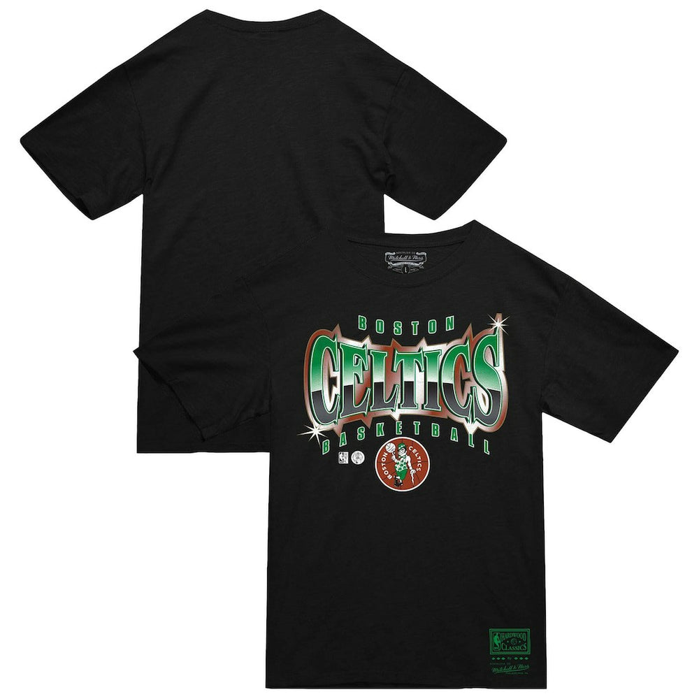 Mitchell & Ness Boston Celtics Worldwide Collection Glow Up T-Shirt Black