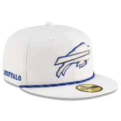 Buffalo Bills New Era 2025 Rivalries Collection Sideline Rope 59FIFTY Fitted Hat - White - NFL