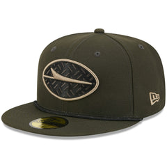 New York Jets New Era 2025 Rivalries Collection Sideline Rope 59FIFTY Fitted Hat - Gotham Green - NFL