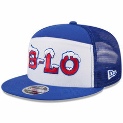 Buffalo Bills New Era 2025 Rivalries Collection Team Split Panel 9FIFTY Snapback Hat - White/Royal - NFL