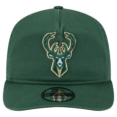 New Era Milwaukee Bucks Cotton 19TWENTY Adjustable Hat Hunter Green