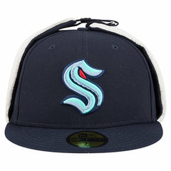 Seattle Kraken New Era Injection Dog Ear Classic Fitted Hat - Deep Sea Blue | New Era discount