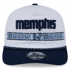 New Era Memphis Grizzlies 2025/26 City Edition 19TWENTY Adjustable Hat White/Navy
