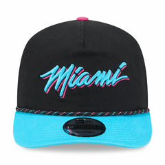 New Era Miami Heat 2025/26 City Edition 19TWENTY Adjustable Hat Black/Turquoise