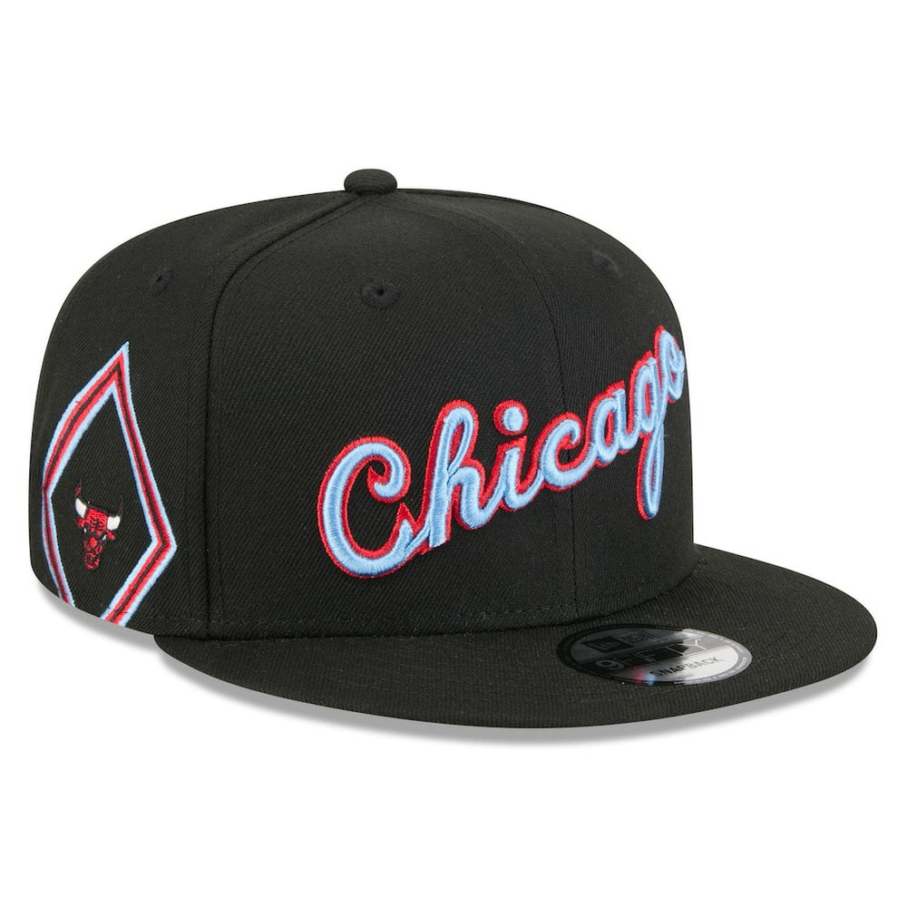 New Era Chicago Bulls 2025/26 City Edition 9FIFTY Snapback Hat Black