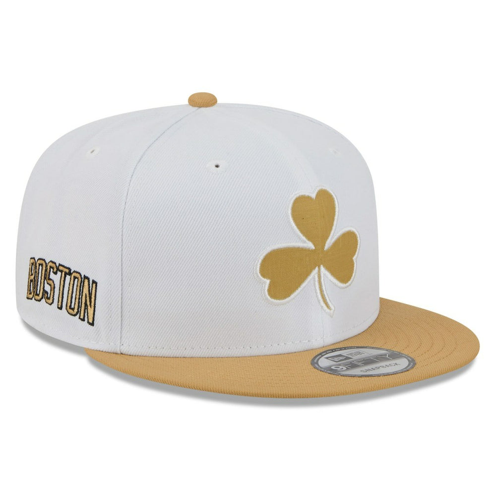 New Era Boston Celtics Youth 2025/26 City Edition 9FIFTY Snapback Hat White