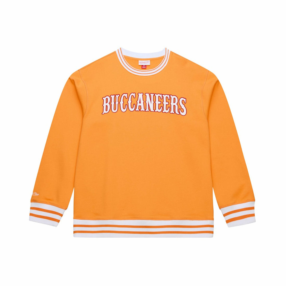 Tampa Bay Buccaneers 50th Season Coaches Sweatshirt – Orange - Mitchell & Ness
