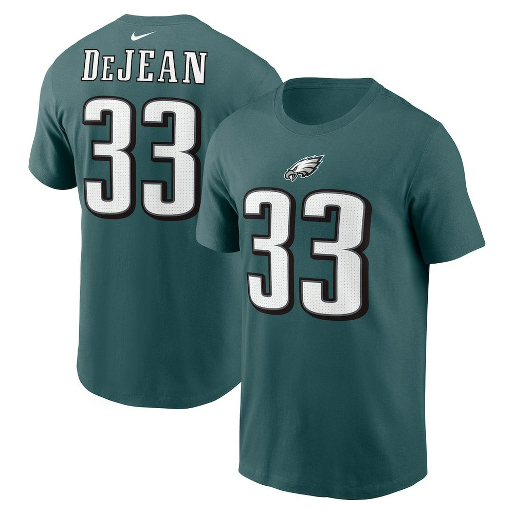 Cooper DeJean Philadelphia Eagles Player Name & Number T-Shirt - Midnight Green - Nike
