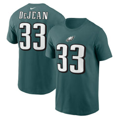 Cooper DeJean Philadelphia Eagles Player Name & Number T-Shirt - Midnight Green - Nike