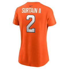 Patrick Surtain II Denver Broncos Women's Player Name & Number T-Shirt - Orange - Nike