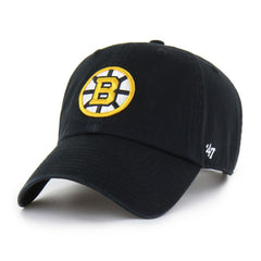 Boston Bruins '47 Core Logo Clean Up Adjustable Hat - Black | 47 brand sale
