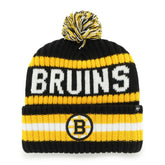 Boston Bruins '47 Bering Cuffed Knit Hat with Pom - Black | 47 brand near me