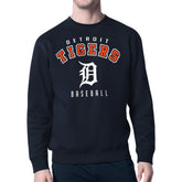 Detroit Tigers Starter Team Logo Fleece Pullover Sweatshirt Outlet