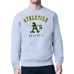 Athletics Starter Team Logo Fleece Pullover Sweatshirt for sale