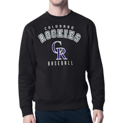 Colorado Rockies Starter Team Logo Fleece Pullover Sweatshirt Discount