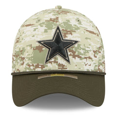 Dallas Cowboys New Era 2025 Salute to Service 39THIRTY Flex Hat - Camo - NFL