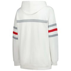 Kansas City Chiefs Women's Plus Size Head Coach Throwback Pullover Hoodie - White - Mitchell & Ness