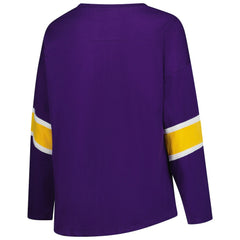 Minnesota Vikings Women's Plus Size Redzone 3/4-Sleeve Scoop Neck T-Shirt - Purple - Fanatics